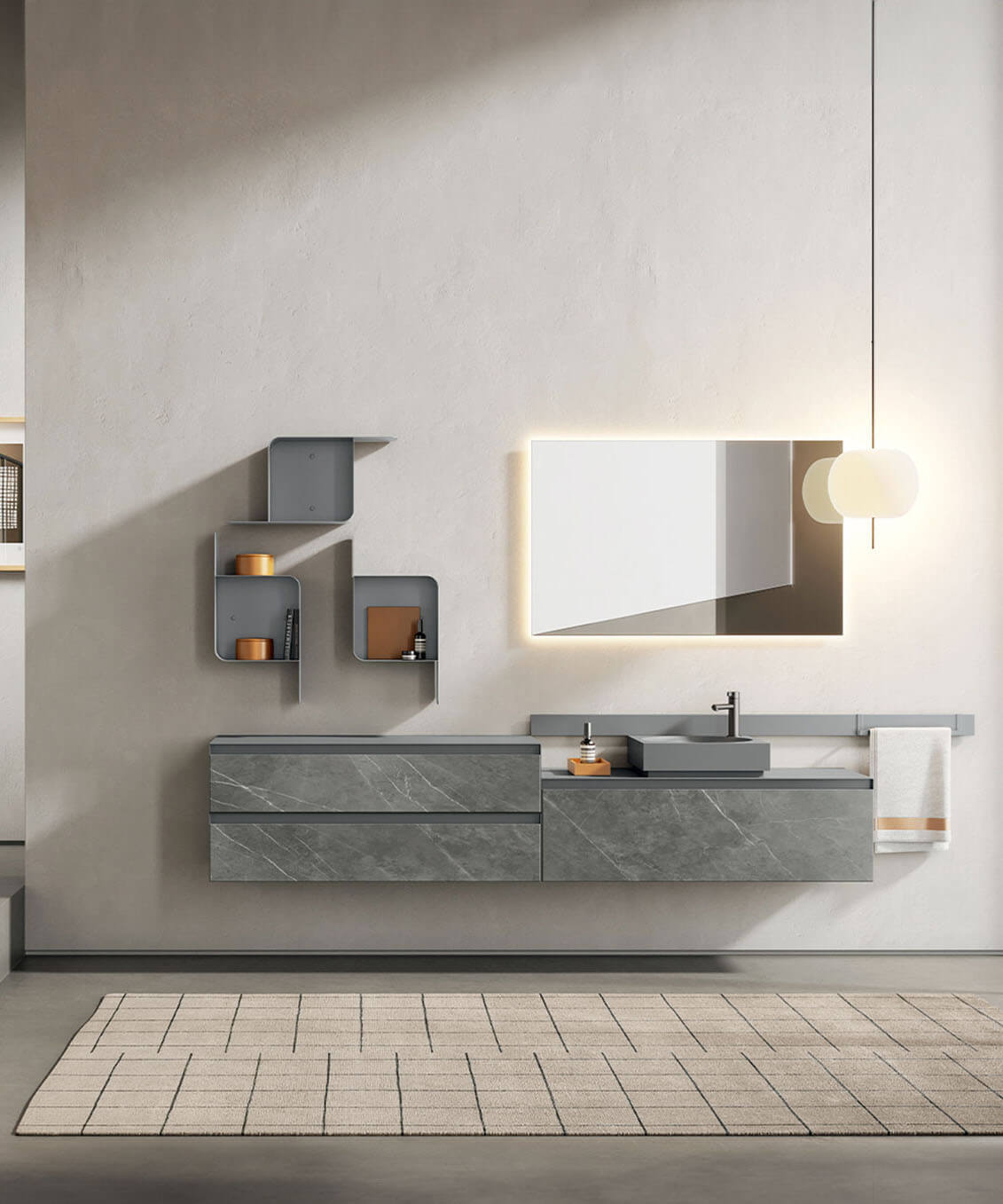 Progettazione arredo bagno su misura a Varese e canton Ticino